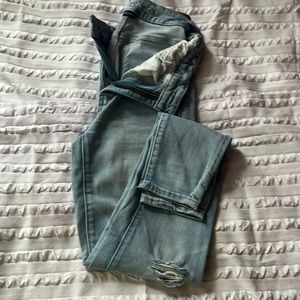 AE high rise jegging light wash!